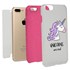 Guard Dog Unicorns Are Real Hybrid Phone Case for iPhone 7 Plus / 8 Plus , White with Pink Silicone
