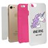 Guard Dog Unicorns Are Real Hybrid Phone Case for iPhone 7/8/SE , White with Pink Silicone
