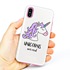 Guard Dog Unicorns Are Real Hybrid Phone Case for iPhone XS Max , White with Pink Silicone
