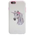 Guard Dog Unicorn Maiden Hybrid Phone Case for iPhone 6 Plus / 6s Plus , White with Pink Silicone
