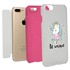 Guard Dog Be Unique Unicorn Hybrid Phone Case for iPhone 7 Plus / 8 Plus , White with Pink Silicone
