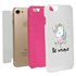 Guard Dog Be Unique Unicorn Hybrid Phone Case for iPhone 7/8/SE , White with Pink Silicone
