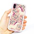 Guard Dog Dancing Unicorns Hybrid Phone Case for iPhone XS Max , White with Pink Silicone
