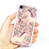Guard Dog Dancing Unicorns Hybrid Phone Case for iPhone XR , White with Pink Silicone
