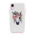 Guard Dog Spring Flowers Unicorn Hybrid Phone Case for iPhone XR , White with Pink Silicone
