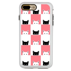 
Guard Dog Checkerboard Kitties Hybrid Phone Case for iPhone 7 Plus / 8 Plus 