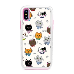 
Guard Dog Bandanas and Bows Cat Hybrid Phone Case for iPhone X / XS 