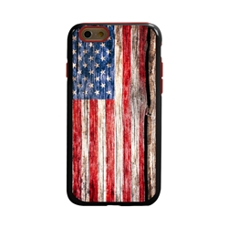 
Guard Dog Land of Liberty Rugged American Flag Hybrid Phone Case for iPhone 6 / 6s , Black