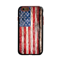 
Guard Dog Land of Liberty Rugged American Flag Hybrid Phone Case for iPhone 6 / 6s , Black