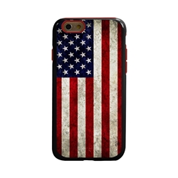 
Guard Dog Old Glory Rugged American Flag Hybrid Phone Case for iPhone 6 / 6s , Black