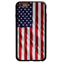 
Guard Dog Star Spangled Banner Rugged American Flag Hybrid Phone Case for iPhone 6 Plus / 6s Plus , Black