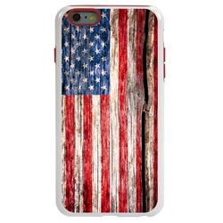 
Guard Dog Land of Liberty Rugged American Flag Hybrid Phone Case for iPhone 6 Plus / 6s Plus , White