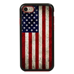 
Guard Dog Old Glory Rugged American Flag Hybrid Phone Case for iPhone 7/8/SE , Black