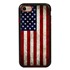 Guard Dog Old Glory Rugged American Flag Hybrid Phone Case for iPhone 7/8/SE , Black
