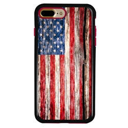 
Guard Dog Land of Liberty Rugged American Flag Hybrid Phone Case for iPhone 7 Plus / 8 Plus , Black