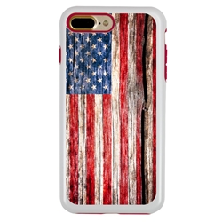 
Guard Dog Land of Liberty Rugged American Flag Hybrid Phone Case for iPhone 7 Plus / 8 Plus , White