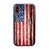 Guard Dog Land of Liberty Rugged American Flag Hybrid Phone Case for iPhone X / XS , Black
