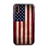 Guard Dog Old Glory Rugged American Flag Hybrid Phone Case for iPhone X / XS , Black
