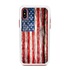 Guard Dog Land of Liberty Rugged American Flag Hybrid Phone Case for iPhone X / XS , White
