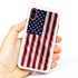 Guard Dog Star Spangled Banner Rugged American Flag Hybrid Phone Case for iPhone X / XS , White
