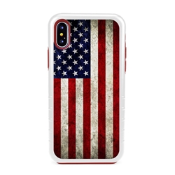 
Guard Dog Old Glory Rugged American Flag Hybrid Phone Case for iPhone X / XS , White