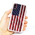 Guard Dog Star Spangled Banner Rugged American Flag Hybrid Phone Case for iPhone XS Max , White
