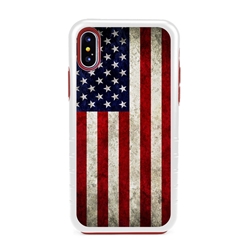 
Guard Dog Old Glory Rugged American Flag Hybrid Phone Case for iPhone XS Max , White
