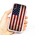 Guard Dog Old Glory Rugged American Flag Hybrid Phone Case for iPhone XS Max , White
