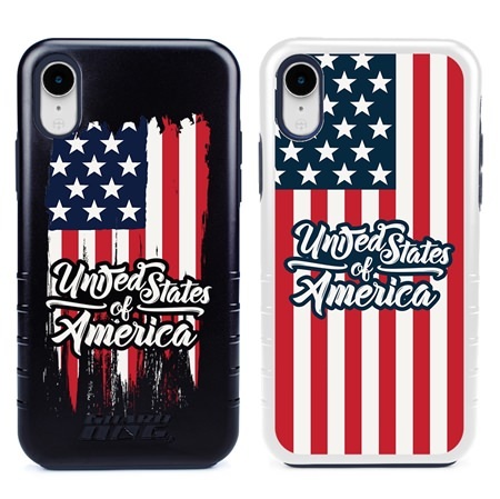 Guard Dog American Flag Collection Hybrid Phone Case for iPhone XR 
