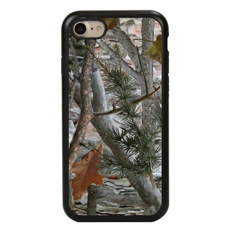 Guard Dog Pine and Oak Camo Hybrid Case for iPhone 7/8/SE , Black
