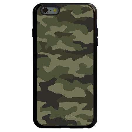 Guard Dog Jungle Camo Hybrid Case for iPhone 6 Plus / 6S Plus , Black with Black Silicone
