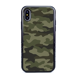 
Guard Dog Jungle Camo Hybrid Case for iPhone X / XS , Black with Black Silicone