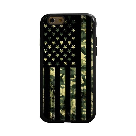 Guard Dog Patriot Camo Hybrid Case for iPhone 6 / 6S , Black with Black Silicone
