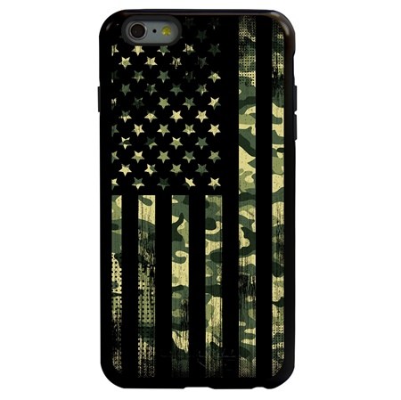 Guard Dog Patriot Camo Hybrid Case for iPhone 6 Plus / 6S Plus , Black with Black Silicone
