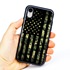 Guard Dog Patriot Camo Hybrid Case for iPhone XR , Black with Black Silicone
