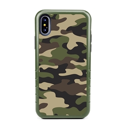 
Guard Dog Commando Camo Hybrid Case for iPhone X / XS , Green with Black Silicone