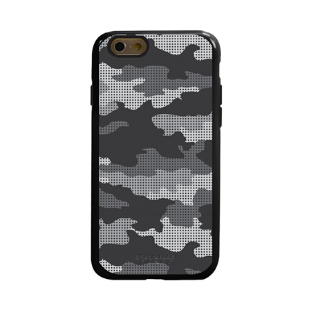Guard Dog Alpine Camo Hybrid Case for iPhone 6 / 6S , Black with Black Silicone
