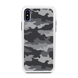 
Guard Dog Alpine Camo Hybrid Case for iPhone X / XS , White with Black Silicone