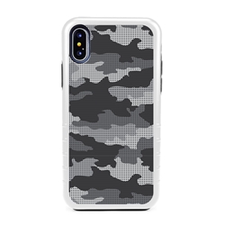 
Guard Dog Alpine Camo Hybrid Case for iPhone X / XS , White with Black Silicone