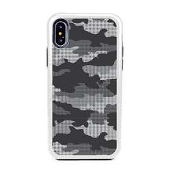 
Guard Dog Alpine Camo Hybrid Case for iPhone XS Max , White with Black Silicone