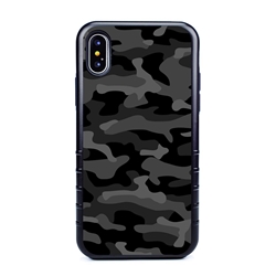 
Guard Dog Stealth Camo Hybrid Case for iPhone X / XS , Black with Black Silicone