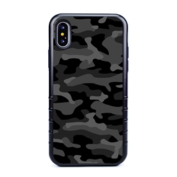 
Guard Dog Stealth Camo Hybrid Case for iPhone X / XS , Black with Black Silicone