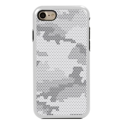
Guard Dog Snow Camo Hybrid Case for iPhone 7/8/SE , White with Black Silicone