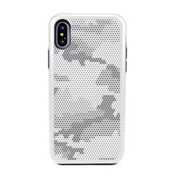 
Guard Dog Snow Camo Hybrid Case for iPhone X / XS , White with Black Silicone