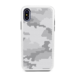 
Guard Dog Snow Camo Hybrid Case for iPhone XS Max , White with Black Silicone