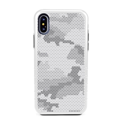 
Guard Dog Snow Camo Hybrid Case for iPhone XS Max , White with Black Silicone