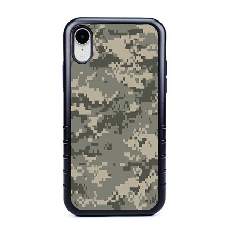 Guard Dog Modern Camo Hybrid Case for iPhone XR , Black with Black Silicone
