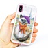 Guard Dog Bonjour Kitty Hybrid Phone Case for iPhone X / XS , White with Pink Silicone

