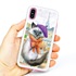 Guard Dog Bonjour Kitty Hybrid Phone Case for iPhone XS Max , White with Pink Silicone
