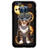 Guard Dog Steampunk Tabbie Hybrid Phone Case for iPhone 6 Plus / 6s Plus , Black with Dark Blue Silicone
